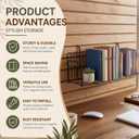 6 Pack CD/DVD Retail Shelf, 23" L x 6" D x 6" H, Grid Wall Shelf
Cassette Slatwall Pegboard Display, Black Hanging Display Rack, Metal CD Wall Shelf Organizer for Retail Store, Home, Office