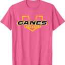 AS Canes Baseball Sports T-Shirt (Pink, L)