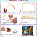 2 Pack 12"x16"Canvas Stretcher Bars, DIY Wood Canvas Frames Kit, Wooden Art Frames, Wood Stretching Bars for Gallery Wrap Oil Painting Posters and Canvas Arts (12" x16)