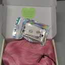 Pink Wig for Women Wavy Curly Light Pink Bob Wigs Middle Part 14 Inch Shoulder Length Heat Resistant Synthetic Colorful Wig