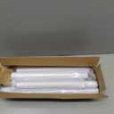 Closet Rod 50-75 Inches, Adjustable Heavy Duty Metal White Closet Rods for Hanging Clothes 1.3 Inches Diameter for Wardrobes Laundry