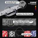 Comie Poker Chips,500PCS Poker Chip Set with Aluminum Travel Case,11.5 Gram Poker Set for Texas Holdem Blackjack Gambling