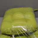 Blazing Needles Twill Rounded Back Chair Cushion, 19" x 19", Mojito Lime 2 Count
