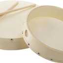 Foraineam 10 Inch & 8 Inch Hand Drum Musical Hand Percussion Wood Frame Drum with Drum Stick