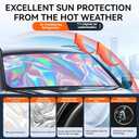 for Ford Escape 2013-2026 Windshield Sun Shade - Foldable Windshield Cover Sun Shade for Escape Accessories Protect Car from Sun Rays Overlapping UV Reflective Window Sunshade