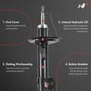 A-Premium Front Pair (2) Shock Strut Absorbers Compatible with Toyota Yaris 2006-2015 Prius C 2012-2014