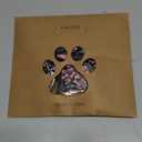 KOOLTAIL Anti Slip Dog Socks for Hot/Cold Pavement to Prevent Licking Paws, Dog Boots&Paw Protector with Grippers for Hardwood Floors,Traction Control No Twist Booties for Dogs M (Pink with Woof Pattern)