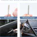 Self Adhesive Rhinestone Strips,Rhinestone Car Accessories,Interior Automotive Decals,Diamond Auto Accessories for Women,Suitable for Car Dashboards,Cup Holders,Mirrors and so on (White)