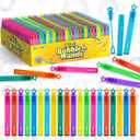 Letapapa Bubble Wand, 500 Pcs Mini Bubble Wands Bulk in 10 Colors, Bubble Easter Halloween Party Favors for Kids, Summer Toys, Indoor Outdoor Activity, Themed Birthday, Wedding, for Girls & Boys