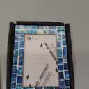 Handicrafts Home Indigo Mosaic Bone Inlay Picture Frame 4x6 Handmade Photo Frames for Wall & Desk Decor, Gifts for Women, Best Friend Gift, Mother Birthday Gifts