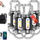 Portable Rechargeable Bright Keychain Flashlight with Strong Light Pocket Size LED Flashlight Keychain Accessories Charger Mini Tiny EDC Rechargeable Phone Key Chain Light (4PCS)