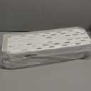 SPACELEAD Slim Storage Cart 4 Tier,Bathroom Organizer Rolling Utility, Mobile Shelving Unit Slide Out for Office, Kitchen, Laundry Room & Narrow Places,White