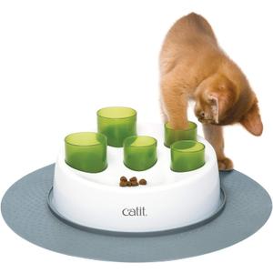 Catit Senses 2.0 Digger Interactive Slow Feeder - Turn Mealtime into Play Time (Green,White)