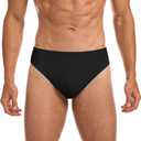 Men's Full-seat Dance Brief,Support Dance Ballet Belt (Large, Black)