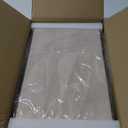 Large Decorative Storage Box with Lid - Modern Ivory Shagreen Leather Jewelry Organizer Box, Stackable Home Decor Box for Bedroom, Bathroom & Office (Pack of 2)