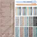 50 Sets Mothers Day Christian Pens and Bookmarks Bulk Jesus Story He Came Died Arose Ascended Bible Verse Ballpoint Pen for Men Women Mothers Day Sunday School Religious Gifts