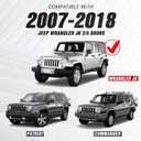 YZONA JK Front Skid Plate Steel Bumper Cover Compatible with Jeep Wrangler JK 2007-2018 2 Door & 4 Door, Lower Guard Plate Off-Road Engine Protection Bolt-on (Not Suitable for Original Factory Bumper)
