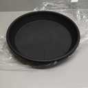Large Plant Saucer 16 inch, 4 Pack Heavy Sturdy 17 inch Plastic Plant Tray for Planter, Flower Saucers for Indoors, Flower Pots Saucers, Plant Drainage Tray Round 14"/15"/16" (Black)