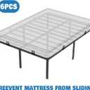 Mattress Holder for Metal Bed Frame Extra Thick Slide Stopper to Keep Mattress from Sliding 6 Pcs Non Slip