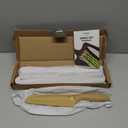 CAROTE Knife Set, 12 Pieces Kitchen Knife Set, 6 Stainless Steel Knives with Blade Guards & Nonstick Ceramic Coating, Rustproof, Color-Coded, Ergonomic Handles