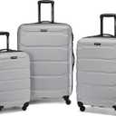 Samsonite Omni PC Hardside Expandable Luggage with Spinner Wheels, Silver, 3-Piece Set (20/24/28)