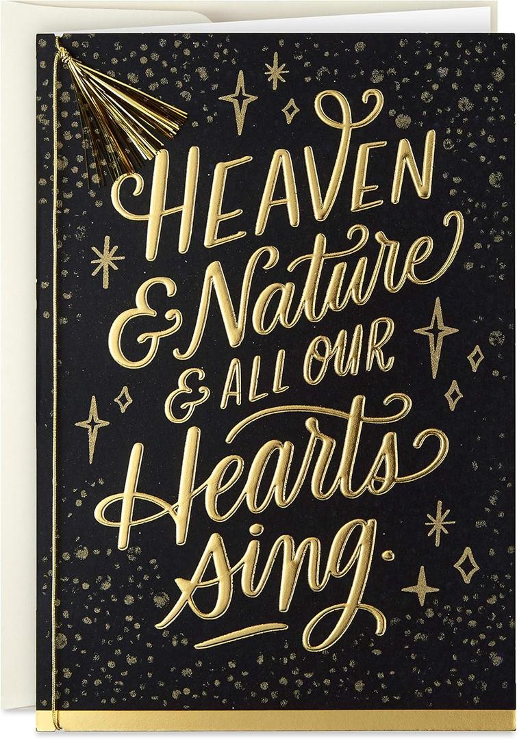 Hallmark Boxed Religious Christmas Cards, Heaven and Nature Sing (12 Cards and 13 Envelopes)