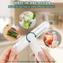 OneNine 3-in-1 Multifunctional Rotary Paring Knife, 360  Rotation Peeler, Stainless Steel Peeler Julienne Cutter Slicer, Household Kitchen Peeling Knife Suitable for Most Fruits and Vegetables.