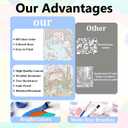 3 Pack Paint by Numbers Kit for Adults with Wooden Frame, Wildflowers Paint by Numbers Kit for Adults, Easy Acrylic Painting by Numbers Kits for Adult on Canvas with Paints and Brushes 8x12 inch