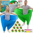 Granny Pants Yard Game, Granny Pants Outdoor Party Game, with Bouncy Balls, Storage Bag & Air Pumps  Funny Easter Lawn Games for Adults, Groups, Backyard Party & Family Gatherings (Green+Blue)