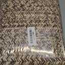 Machine Washable Rug 4x6 Print Braided Area Rugs Stain Resistant Non-Slip Floor Cover Farmhouse Solid Printed Textured Carpet for Bedroom Living Room Decor, Linen