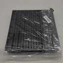 Nuanchu 32 Pcs 32 Pcs 3D Slat Wall Panels 12 x 12 Inch PVC Fluted Textured Panel Cuttable Paintable DIY Wall Art Decorative Tiles for Ceiling Studio Bathroom Interior TV Background (Black)