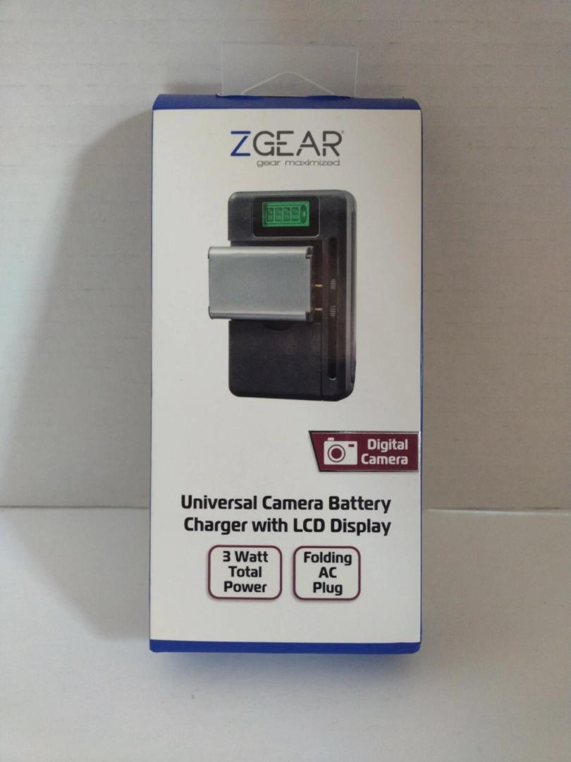 ZGEAR - Universal Camera Battery Charger W/LCD Charge Display