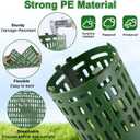 20 Pack Tree Trunk Protector, Expandable Tree Guard Wraps to Protect Bark with Twist Tie and Metal Stakes, Plant Shrub Protectors from Deer, Rodents, Animals, Trimmers, Mowers