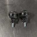 Rod Desyne Harvard 13/16" Single Curtain Rod, 66-120 inch, Black