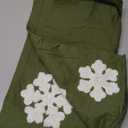 MIULEE Pack of 2 Christmas Decorative Snowflake Throw Pillow Covers Canvas Embroidery Cushion Cases Holiday Decor Soft Pillowcases for Couch Sofa Bedroom Car (Army Green, 18x18in）