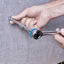 2 x HARFINGTON 6-Point Socket 3/8" Drive 24mm Deep 32mm/1.26" Length 45# Steel Metric Square Drive Sockets Polishing Chromed Sockets for Car Repair Mechanical Maintenance Home Use