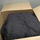 CozyLux Full Size Comforter Sets Black, 7 Pieces Pintuck Bed in A Bag Black Comforter Full Size, Pinch Pleat Bedding Sets with All Season Comforter, Sheets, Pillowcases & Shams