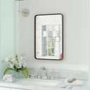 HBCY Creations 20x30 Inch Rectangle Oil Rubbed Bronze Mirror Deep Frame Mirror, Bathroom Mirror Oil Rubbed Bronze, Decorative Wall Mirror, Champagne Bronze Mirror, Framed Mirror for Bathroom Vanity