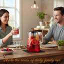 Glass Pitcher with Lid,3 Liter 101oz Glass Water Pitcher,Cold/Hot water jug, Iced Tea Pitcher, Large Jug for Coffee, Juice and Homemade Beverage