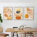 QKF Modern decor Minimalist Abstract framed Canvas Large Wall Art For Living Bedroom Bathroom Room Paintings posters Home Decoration posters & prints 16“X 24” wall art set of 3, 16" X 24" X 3 pieces