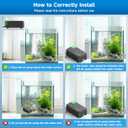 SYSENCIAGA 5W Aquarium Air Pump, Ultra Quiet Dual Outlet Adjustable Oxygen Pump for up to 300 Gallon Fish Tanks, Small Tanks, Hydroponics & Household Use