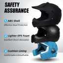 TRIANGLE Youth Kids Dirt Bike Helmet DOT Approved, Full Face Motocross Set, XL