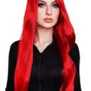 ALLAURA Compatible with Dark Phoenix Wig for X-men Cosplay |Realistic Long Red Hair Fits All for Women Men Jean Grey Anime Marvel & Fantasy Wigs
