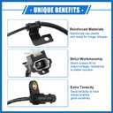 ABS Wheel Speed Sensor Compatible for Kia Optima 2012-2016 2.0L 2.4L, Custom Plastic Black Front Left Driver Side No.59810-4C000 Item Replacement