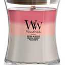 WoodWick Medium Hourglass Candle Shoreline Trilogy Scent 9.7oz Crackles as it burns Premium Soy Blend Perfect for gifting