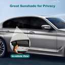XCBYT Car Window Shades, Car Window Covers to Block UV and Heat, Window Shade for Bay in Car, Car Window Screen for Privacy Protection with Elastic Breathable Mesh for Camping Napping Dressing (XW-FWZ-B)