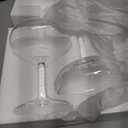 VEMACITY - Elegant Handblown Coupe Cocktail Glasses Set of 2 (10oz) - Crystal Espresso Martini Glasses, Champagne Saucers - Vintage Glassware | Wedding Gift | Ideal for Martinis and Margaritas