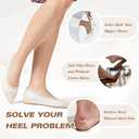 4D Cloud Honeycomb Heel Pads for Loose Shoes, Soft Gel Heel Grips for Shoes Too Big, Cushion Protectors Inserts for Blisters, Heel Pain, Shoe Fillers for Women Men (4D Cloud Mesh Black4, 4Pairs)