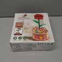 MIEBELY 3D Wooden Puzzles for Adults, Light Up 3D Puzzle Flower Rose Building Puzzle with Music Box, 216 pcs Craft Birthday Gift for Adult and Teen