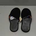 VeraCosy Men's Corduroy Scuff Slippers Soft Comfy Memory Foam Non-slip Indoor House Shoes (11-12, Carbon Black)